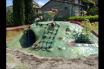 [CIRCO DELLA PACE / PEACEFUL CIRCUS]　2008
ceramic, cement, plastic tubes, rope, slide, wood
Park of Filippo Cremonesi Foundation, Farfa, Italy
